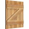 Ekena Millwork Joined Board-n-Batten Shutters w/Z-Bar, Rough Sawn Western Red Cedar, 21 1/2W x 23H, PR RBJ06Z21X023RWR - alternate 2